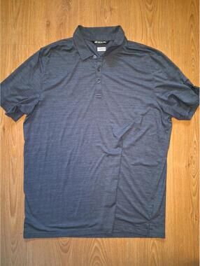 Travis Mathew Golf Polo XXL Gray Cotton Texans Jakob Johnson